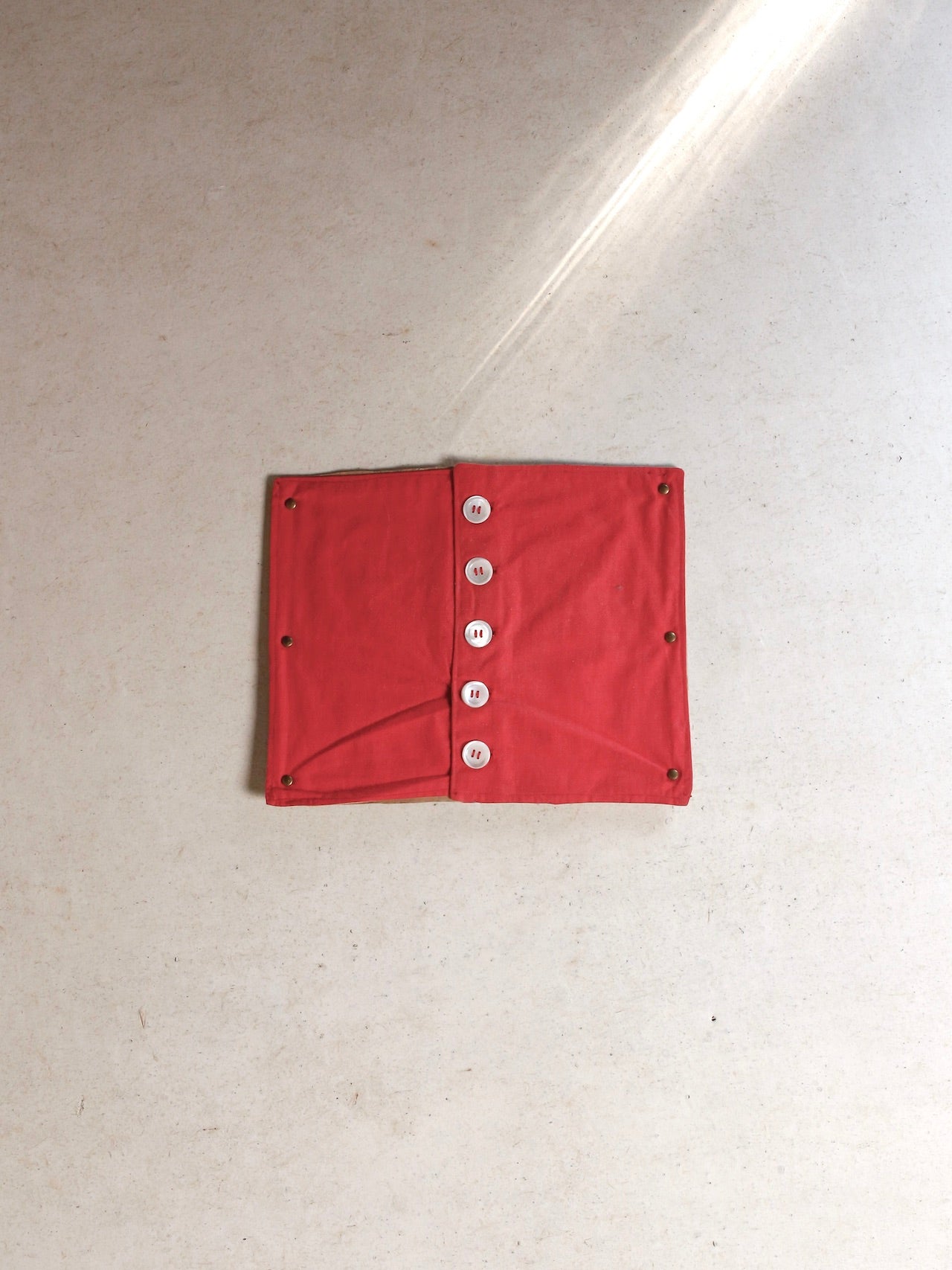 Circa 1950's Sewing sample of buttonholes for handcrafts