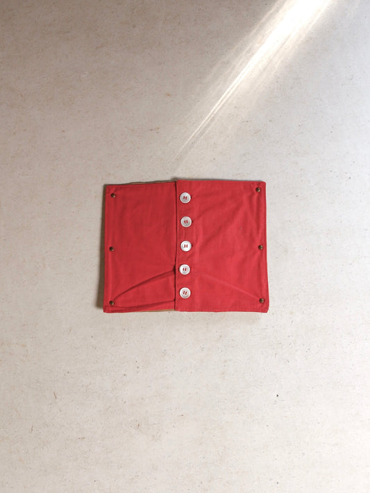 Circa 1950's Sewing sample of buttonholes for handcrafts