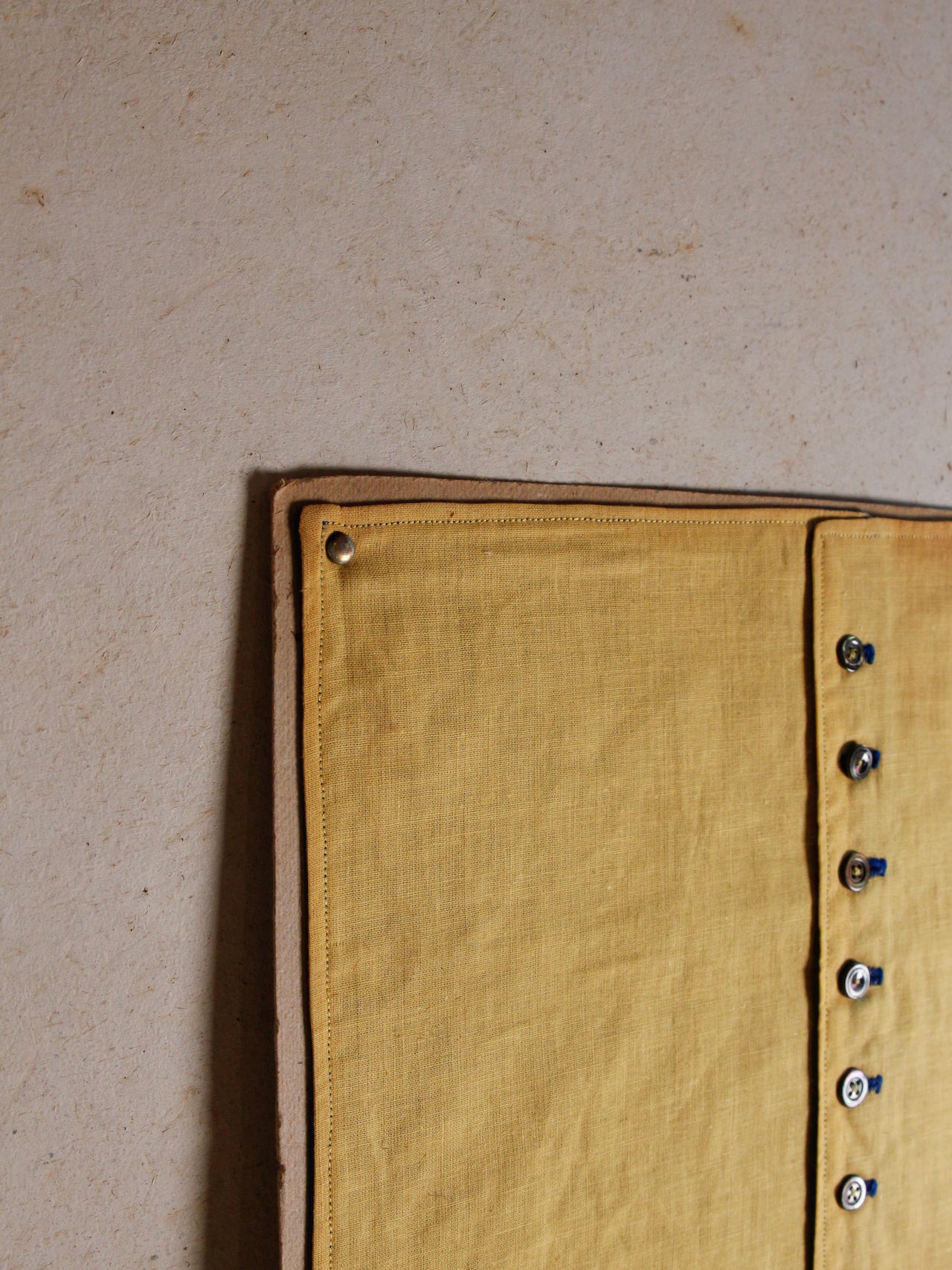 Circa 1950's Sewing sample of buttonholes for handcrafts