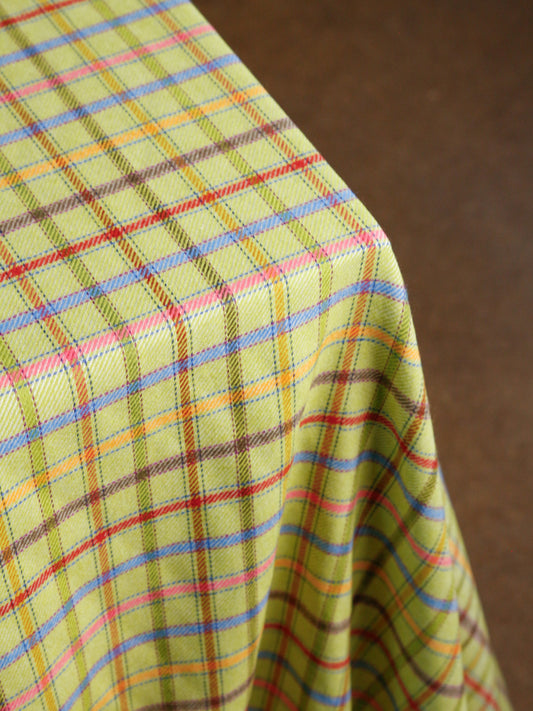 2000's ENGLAND Flannel Check Fabric