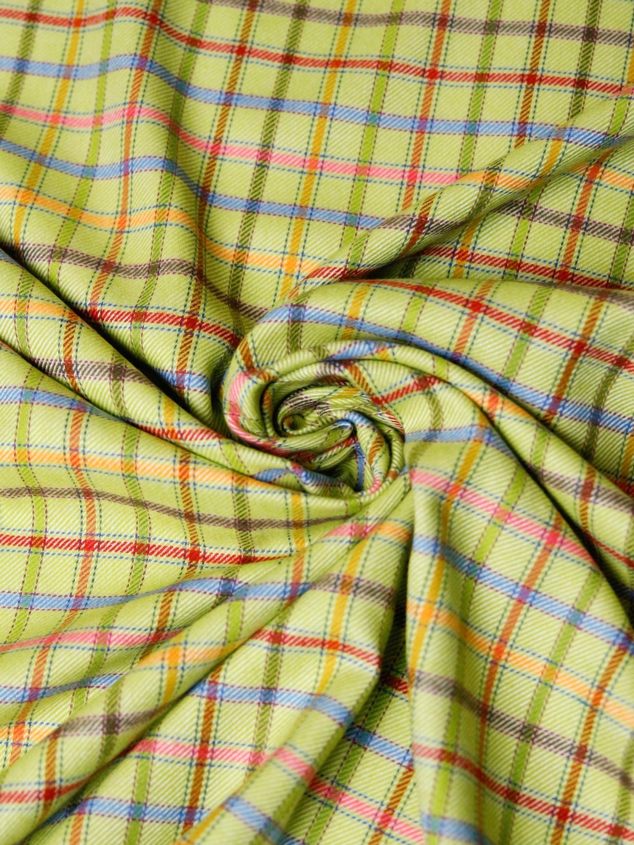2000's ENGLAND Flannel Check Fabric