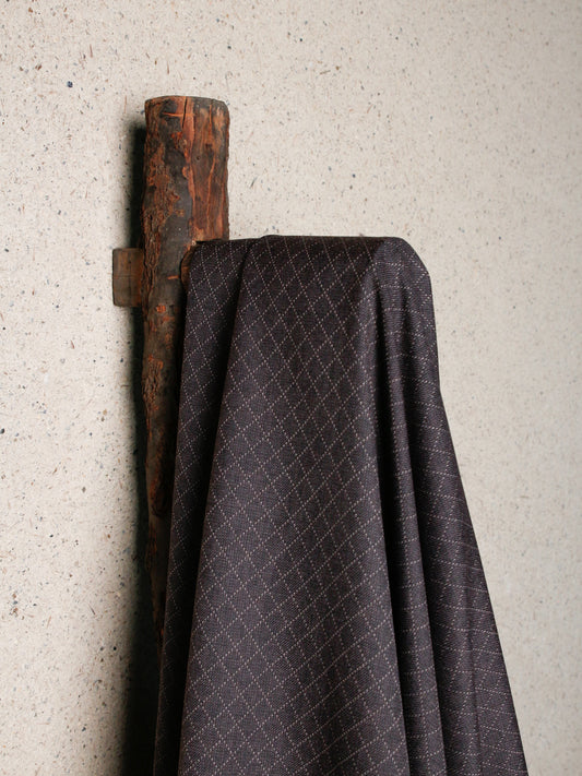 1990's JAPAN Wool Argyle Fabric