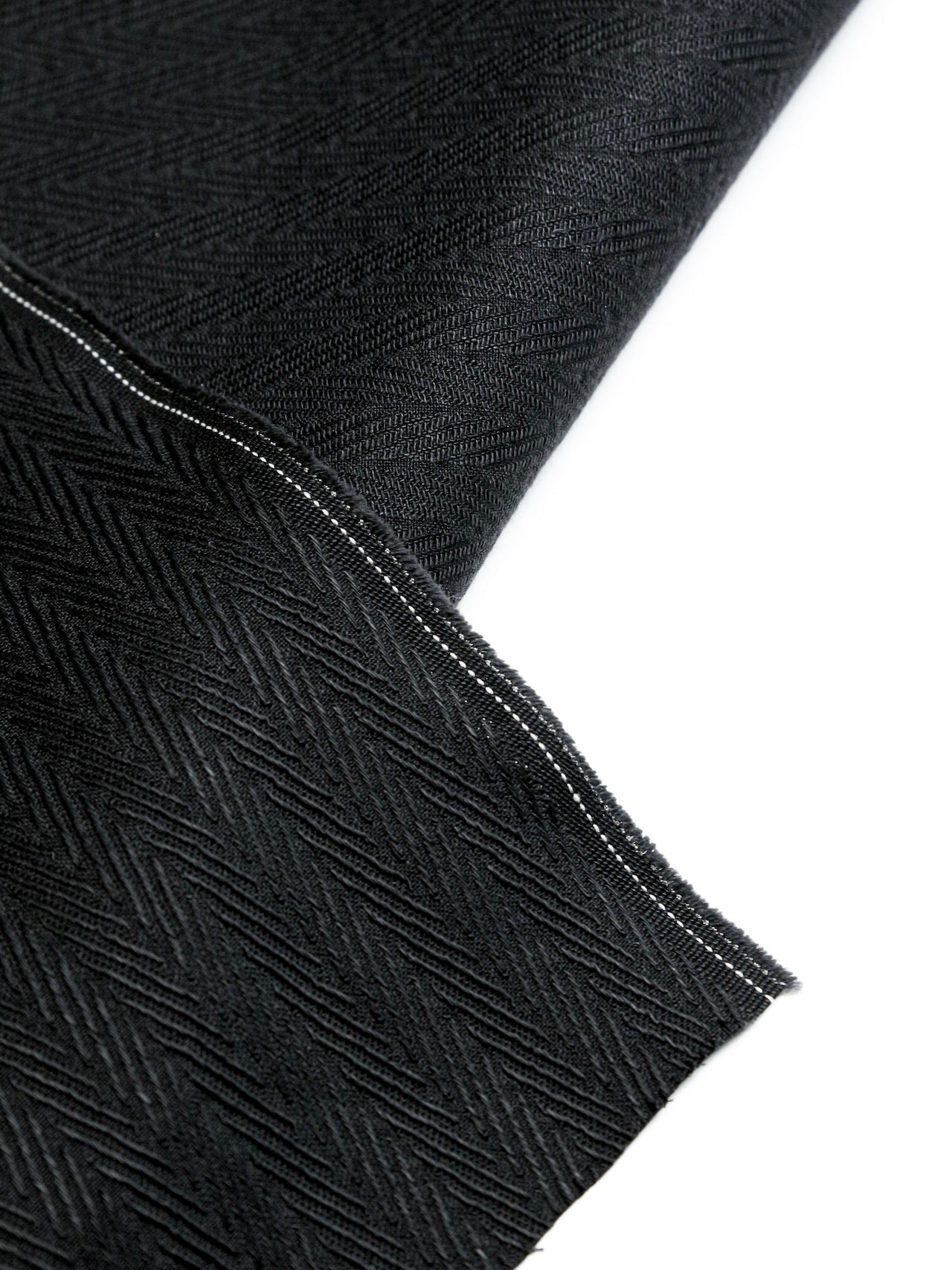 2000's JAPAN Jacquard Herringbone Fabric