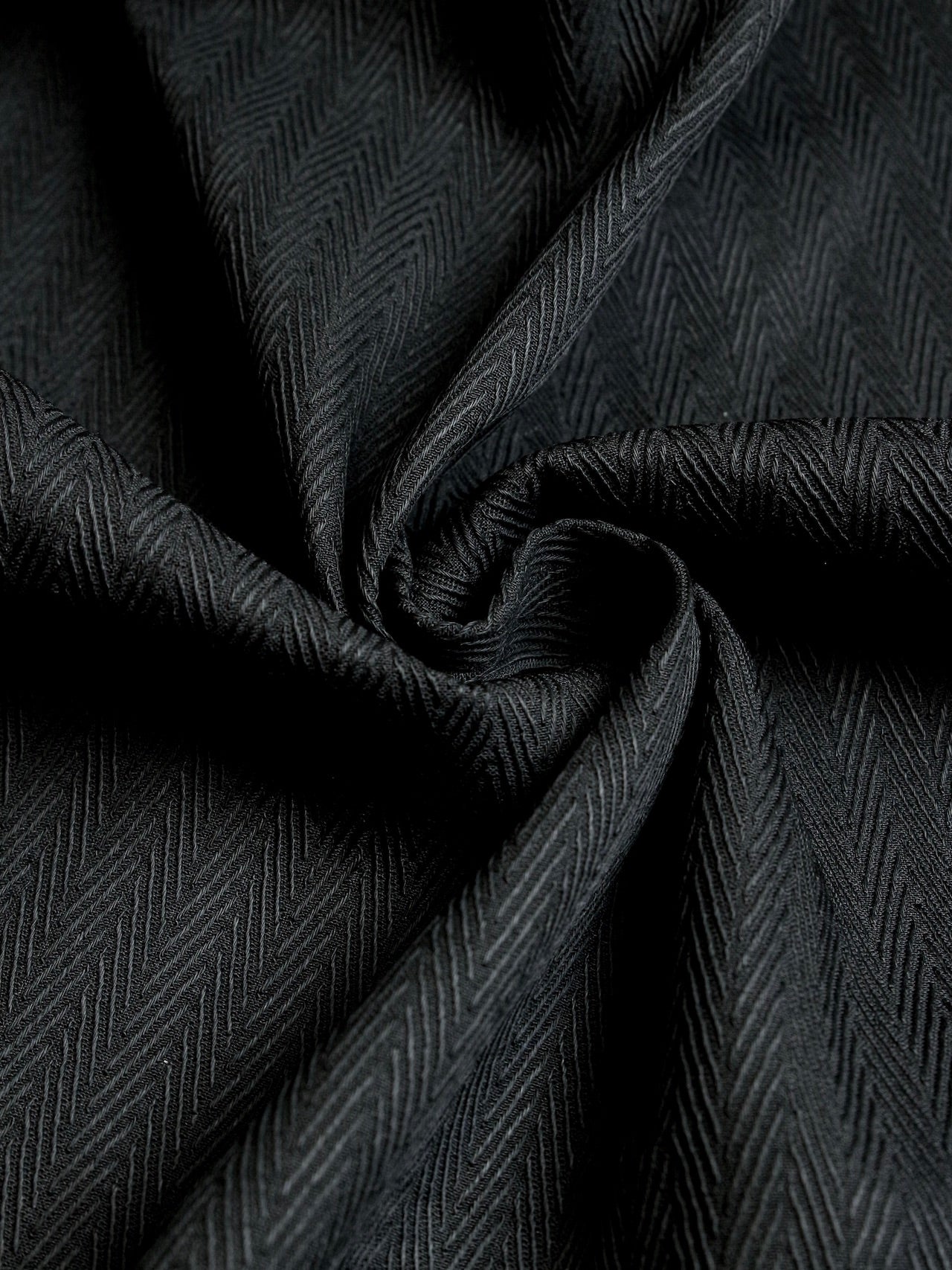 2000's JAPAN Jacquard Herringbone Fabric