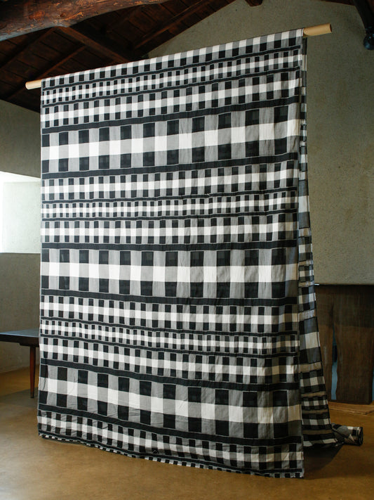 2000's ITALY Dobby Check Fabric