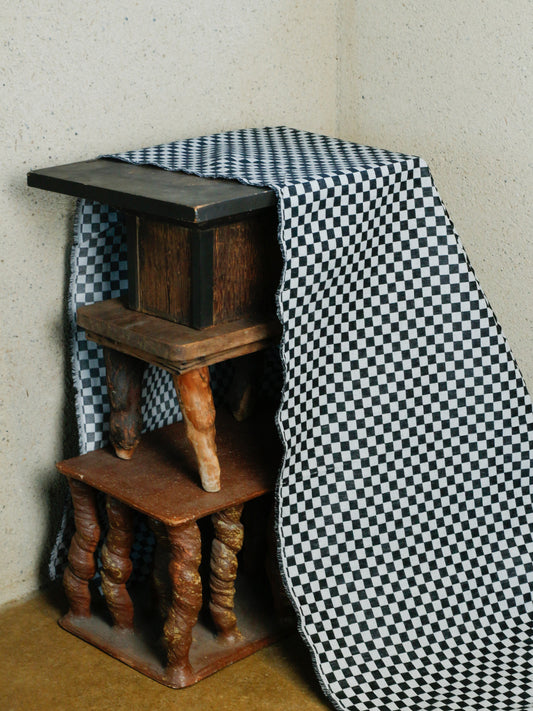 2000's JAPAN Checkerboard Fabric