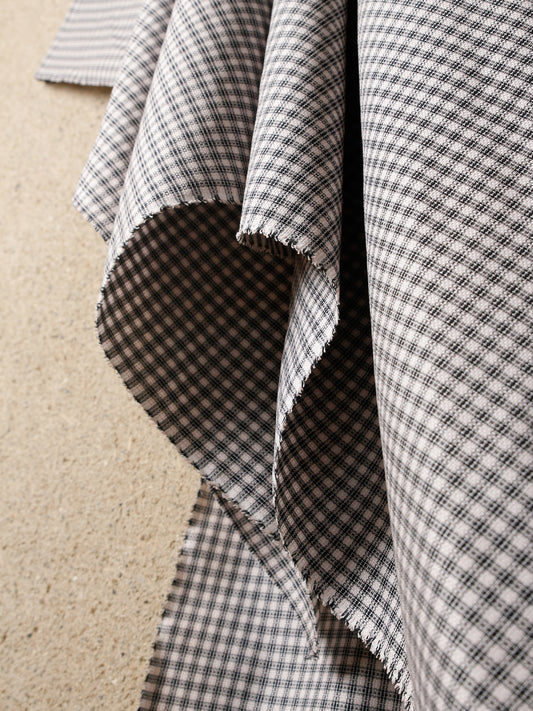 1990’s JAPAN Yarn-dyed Pink Check Fabric