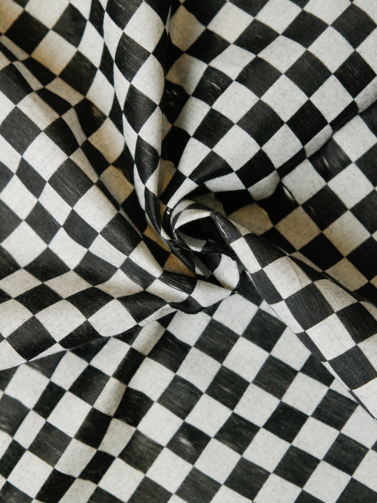 2000's JAPAN Checkerboard Fabric