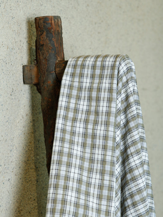 2000’s JAPAN Seersucker Check Shirt Fabric
