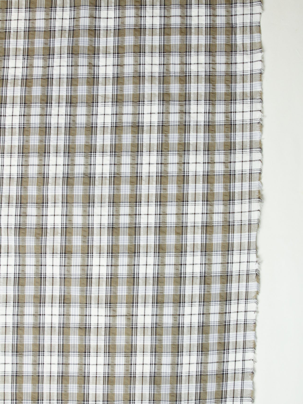2000’s JAPAN Seersucker Check Shirt Fabric