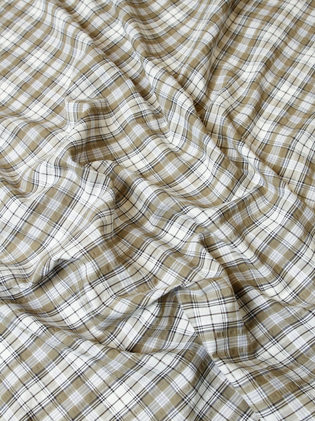 2000’s JAPAN Seersucker Check Shirt Fabric