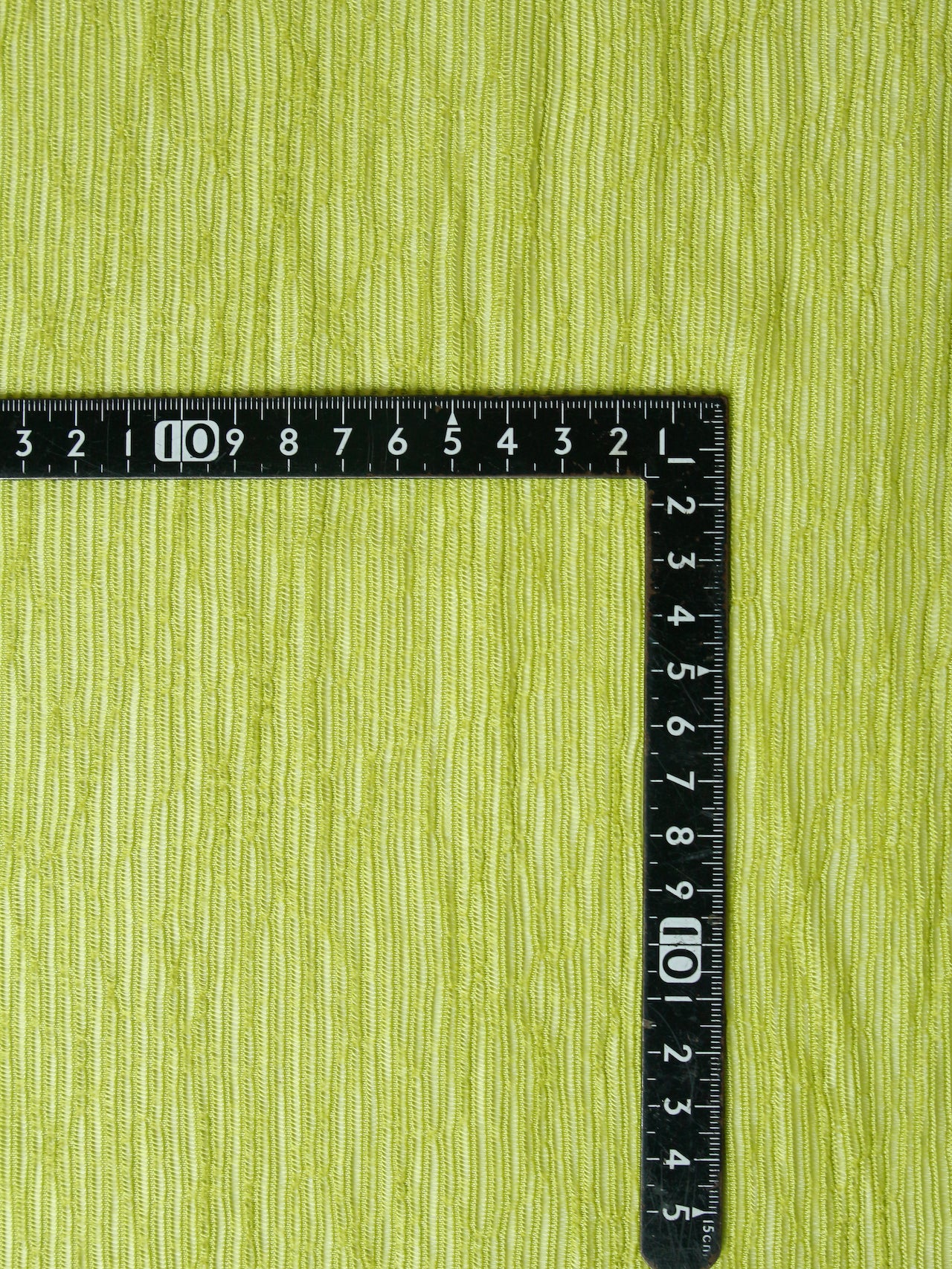 2000's ITALY PL/VIS Neon Yellow Mesh Fabric