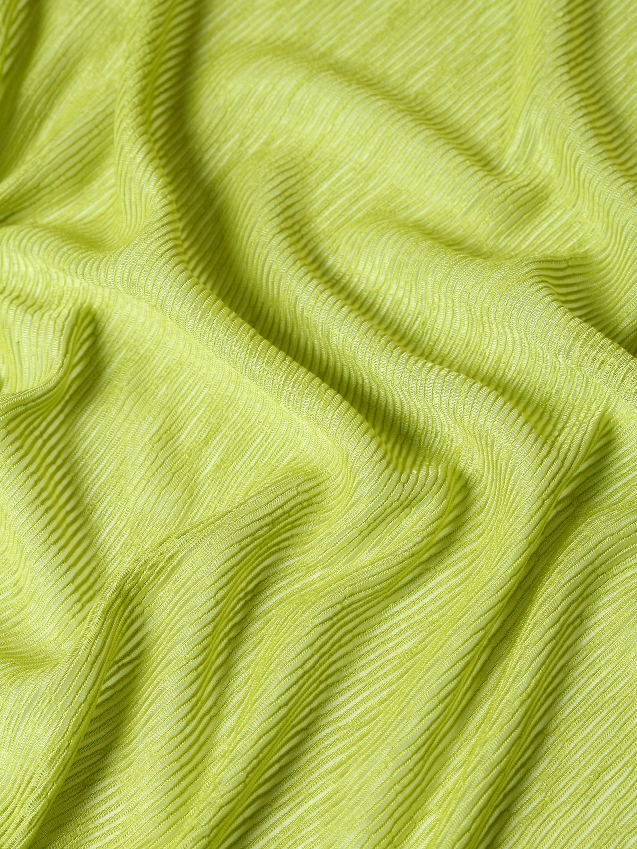 2000's ITALY PL/VIS Neon Yellow Mesh Fabric