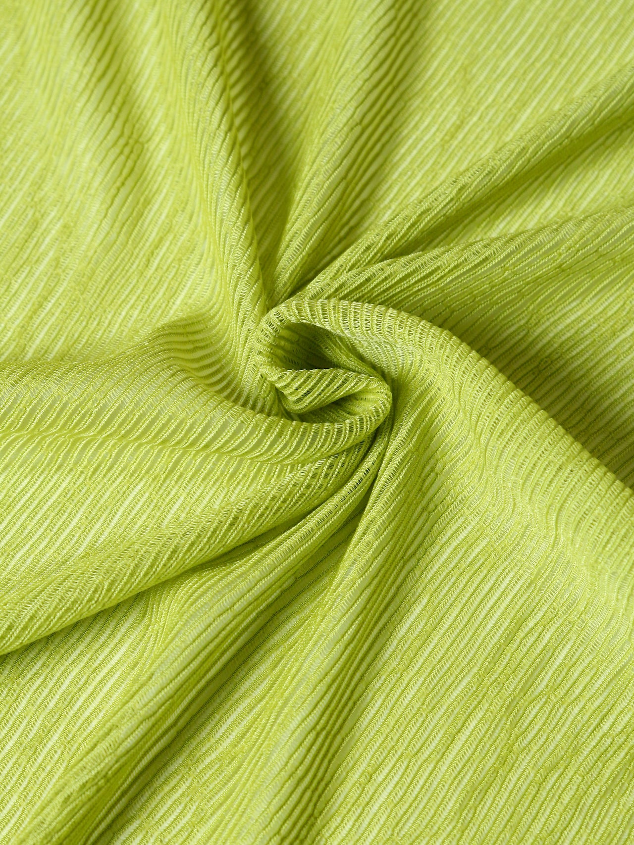 2000's ITALY PL/VIS Neon Yellow Mesh Fabric