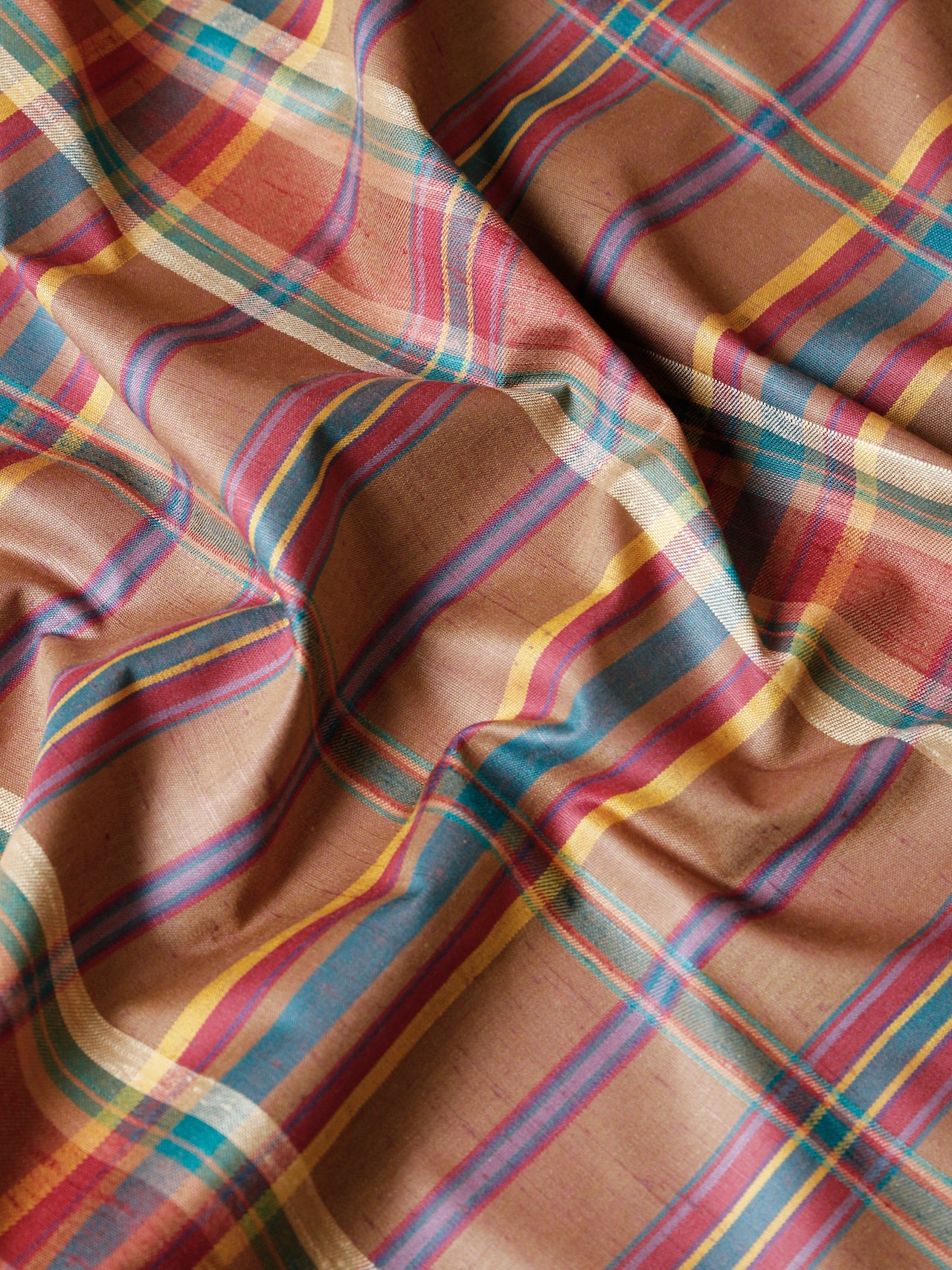 1990's EUROPE Tartan Check Interior Fabric