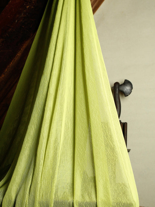 2000's ITALY PL/VIS Neon Yellow Mesh Fabric