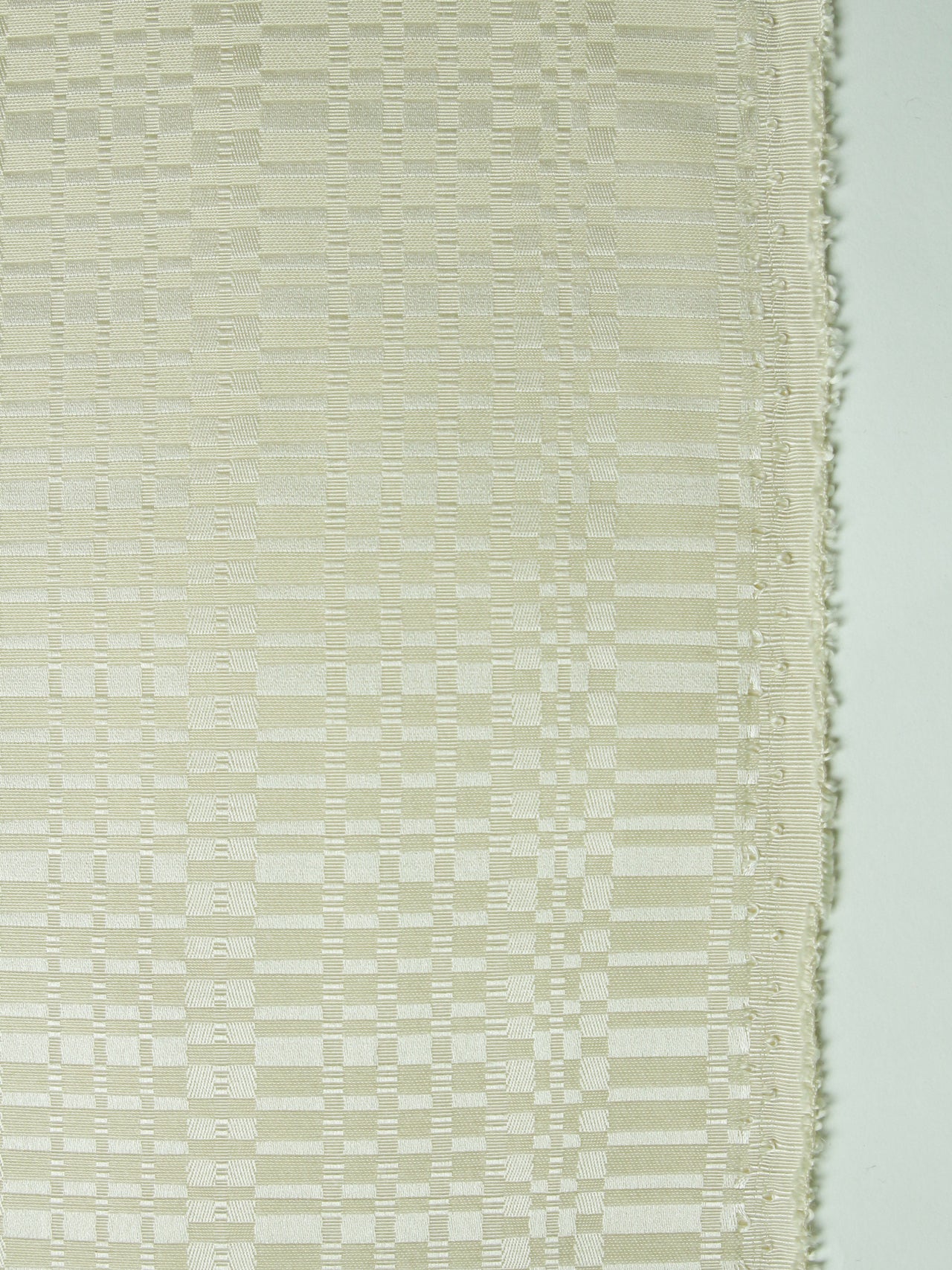 2000's EUROPE White Jacquard Fabric