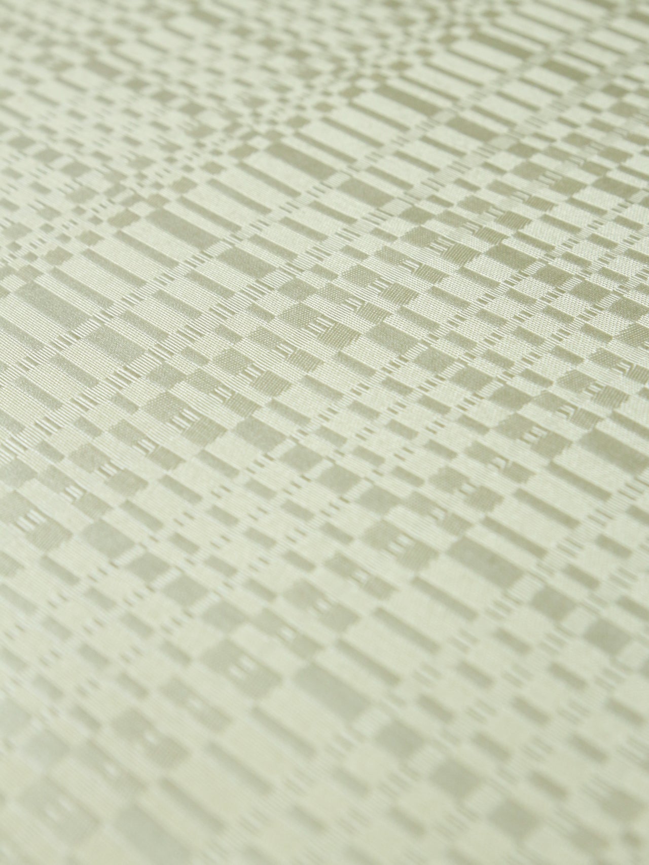 2000's EUROPE White Jacquard Fabric