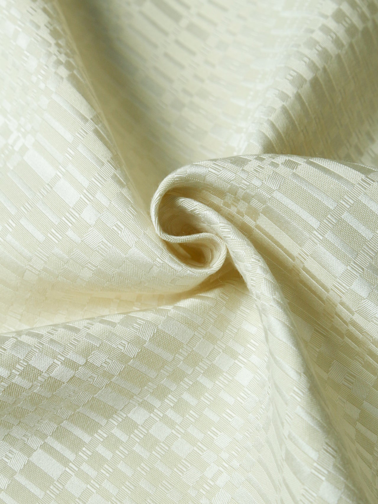 2000's EUROPE White Jacquard Fabric